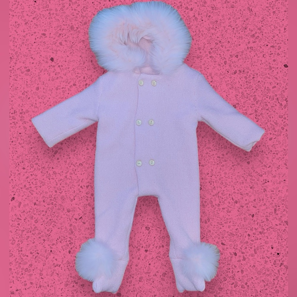 Pink Knitted Onesie
